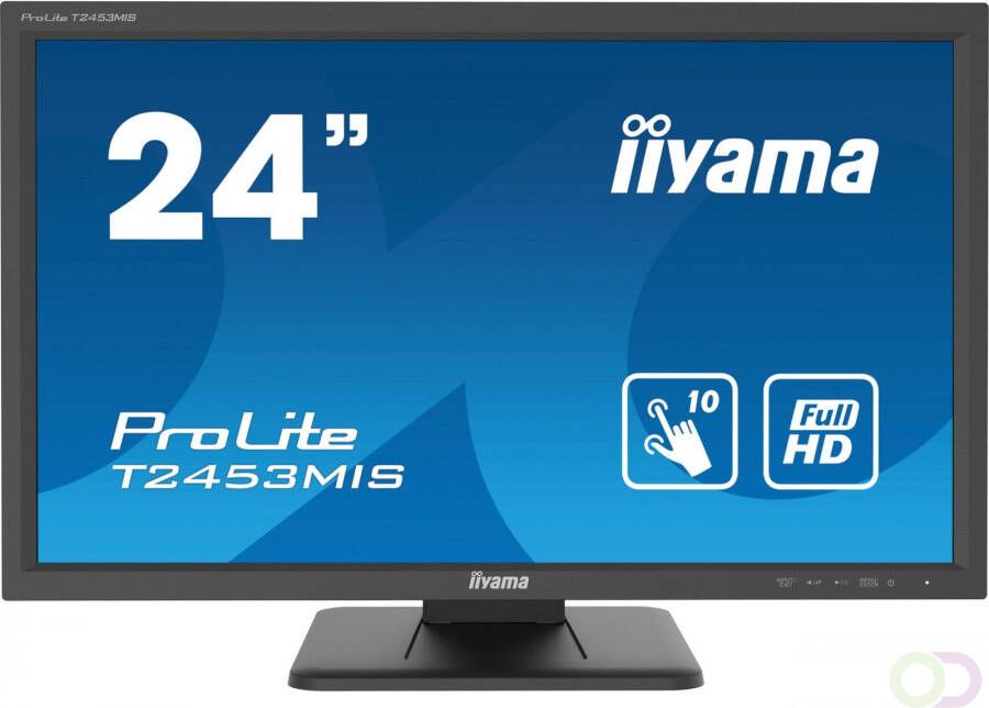 Iiyama ProLite T2453MIS-B1 touch screen-monitor 59 9 cm (23.6") 1920 x 1080 Pixels Multi-touch Multi-gebruiker Zwart (T2453MIS-B