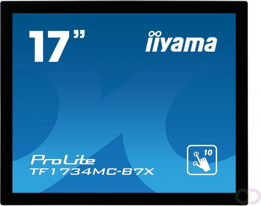 Iiyama ProLite TF1734MC-B7X touch screen-monitor 43 2 cm (17") 1280 x 1024 Pixels Multi-touch Zwart (TF1734MC-B7X)