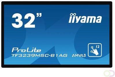Iiyama ProLite TF3239MSC-B1AG touch screen-monitor 80 cm (31.5") 1920 x 1080 Pixels Multi-touch Multi-gebruiker Zwart (TF3239MSC