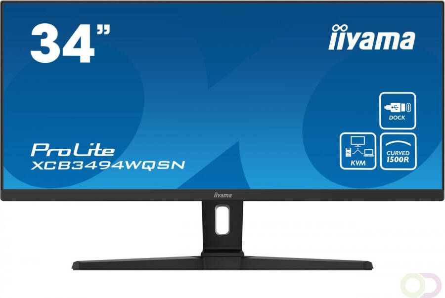 Iiyama ProLite XCB3494WQSN-B1 computer monitor 86 4 cm (34") 3440 x 1440 Pixels UltraWide Quad HD Zwart (XCB3494WQSN-B1)