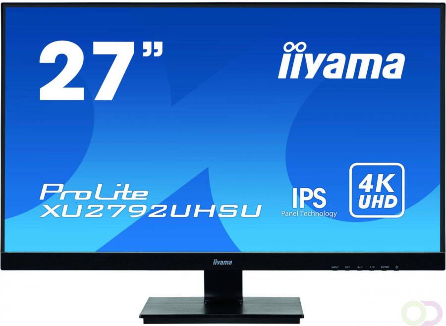 Iiyama ProLite XU2792UHSU-B1 LED display 68 6 cm (27") 3840 x 2160 Pixels 4K Ultra HD Zwart (XU2792UHSU-B1)
