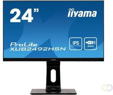 Iiyama ProLite XUB2492HSN-B1 computer monitor 60 5 cm (23.8") 1920 x 1080 Pixels Full HD LED Zwart (XUB2492HSN-B1)