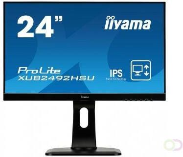 Iiyama ProLite XUB2492HSU-B1 LED display 60 5 cm (23.8") 1920 x 1080 Pixels Full HD Zwart (XUB2492HSU-B1)