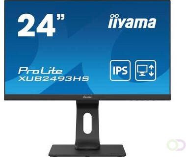 Iiyama ProLite XUB2493HS-B4 computer monitor 61 cm (24") 1920 x 1080 Pixels Full HD LED Zwart (XUB2493HS-B4)
