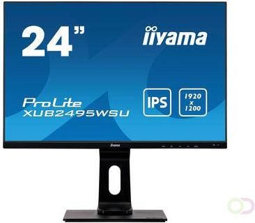 Iiyama ProLite XUB2495WSU-B3 computer monitor 61 2 cm (24.1") 1920 x 1200 Pixels WUXGA LED Zwart (XUB2495WSU-B3)