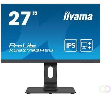 Iiyama ProLite XUB2793HSU-B4 computer monitor 68 6 cm (27") 1920 x 1080 Pixels Full HD LED Zwart (XUB2793HSU-B4)