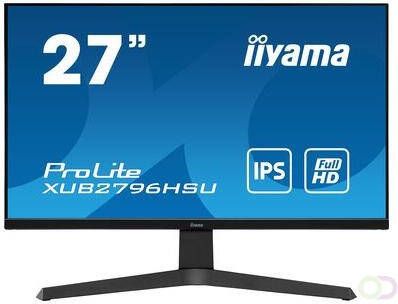 Iiyama ProLite XUB2796HSU-B1 LED display 68 6 cm (27") 1920 x 1080 Pixels Full HD Zwart (XUB2796HSU-B1)