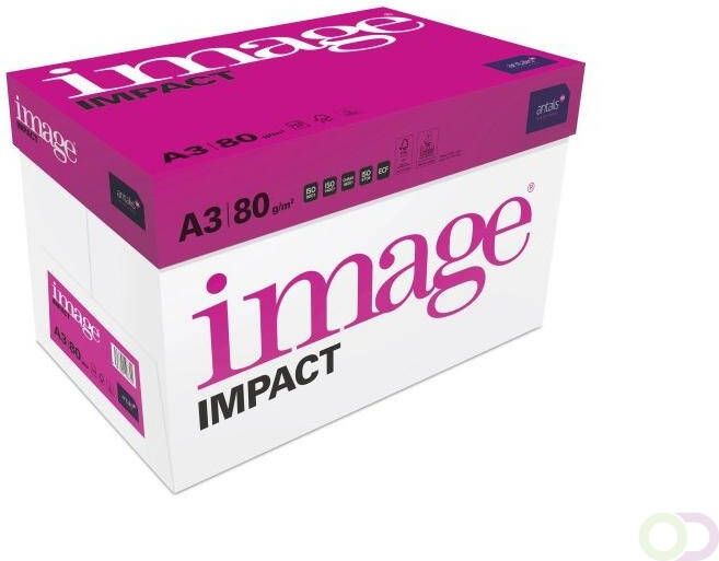 Image Kopieerpapier Impact A3 80gr wit 500vel