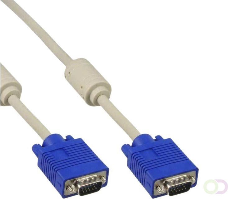 InLine Kabel S VGA 15HD M-M 2 meter beige en blauw