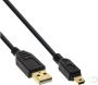 InLine Kabel USB-A USB mini-B 2.0 M 5pin 2 meter zwart - Thumbnail 2
