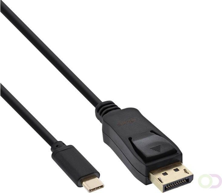 InLine Kabel USB-C Displayport 3.1 4K M M 2 meter zwart