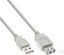 InLine Kabel verlengkabel USB-A 2.0 M-V 3 meter grijs - Thumbnail 2