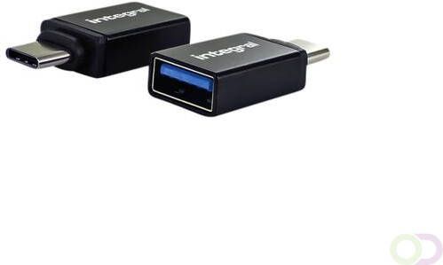 Integral adapter USB-A naar USB-C pak van 2 stuks