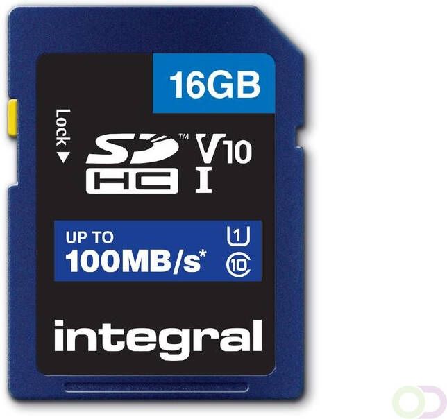 Integral Geheugenkaart SDHC V10 16GB