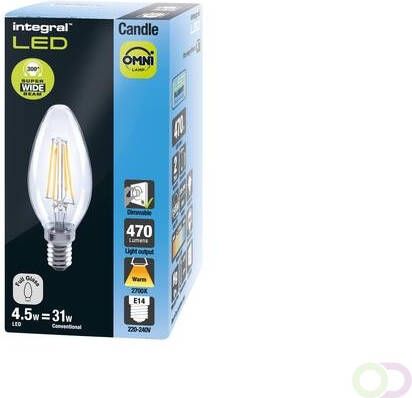 Integral Candle LED lamp E14 dimbaar 2.700 K 4 5 W 470 lumen