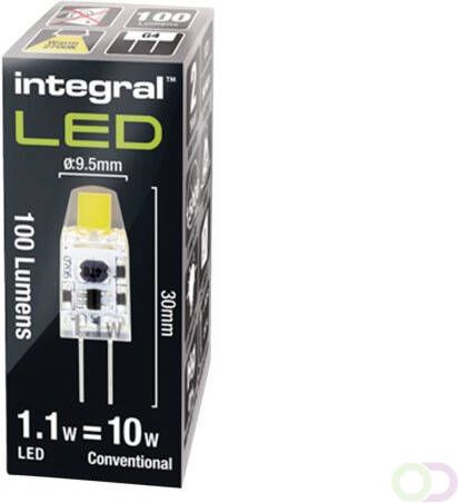 Integral Ledlamp GU4 12V 1.1W 2700K warm licht 100lumen