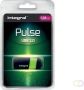 Integral Pulse USB 2.0 stick 128 GB zwart geel - Thumbnail 2