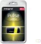 Integral Pulse USB 2.0 stick 64 GB zwart geel - Thumbnail 2