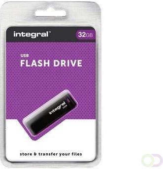 Integral USB 2.0 stick 32 GB zwart