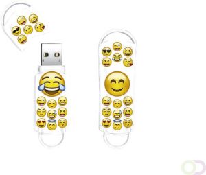 Integral Xpression Emoji USB 2.0 stick 64 GB wit