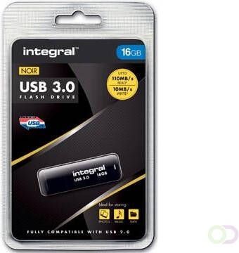 Integral USB stick 3.0 16 GB zwart