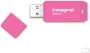 Integral Neon USB 3.0 stick 64 GB roze - Thumbnail 1