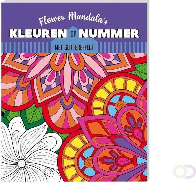 Interstat Kleurboek kleuren op nummer Flower Mandalas