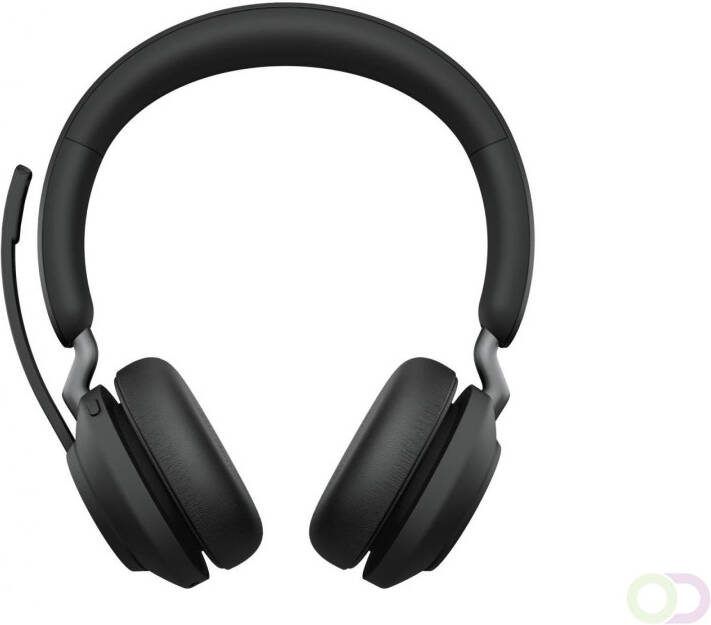 Jabra Evolve2 65 UC Stereo Headset Draadloos Hoofdband Kantoor callcenter USB Type-A Bluetooth Zwart (26599-989-999)