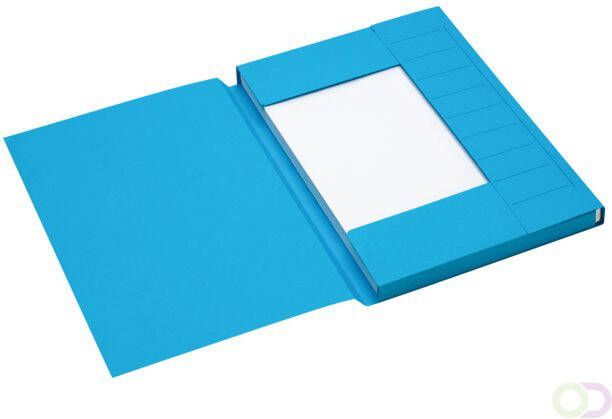 Jalema Dossiermap Secolor A4 3 kleppen 225gr blauw