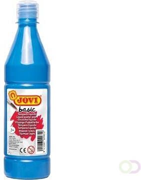 Jovi plakkaatverf fles van 500 ml cyaanblauw