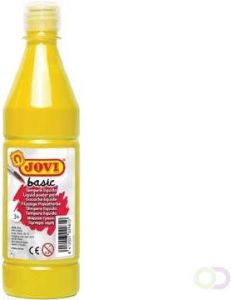 Jovi plakkaatverf fles van 500 ml geel