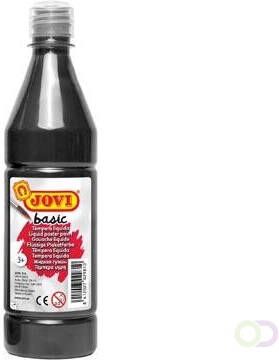 Jovi plakkaatverf fles van 500 ml zwart