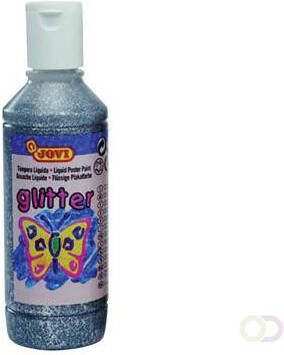 Jovi Plakkaatverf Glitter flacon van 250 ml zilver