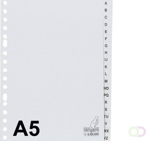Kangaro Tabbladen A5 17-gaats G520AZM alfabet grijs PP