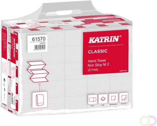Katrin Handdoek Classic 2laags z-vouw 24 x24 25x160st 61570