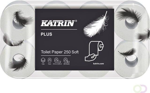 Katrin Toiletpapier 11711 Plus 250 3laags 72rollen
