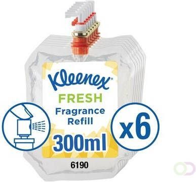 Kimberly Clark navulling voor luchtverfrisser Aquarius fresh flacon van 300 ml pak van 6 stuks