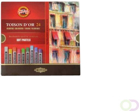 Koh-i-noor Pastelkrijt Koh I Noor Toison 8514 rond 24 stuks assorti