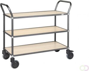 Kongamek Design trolley zwart hout berken