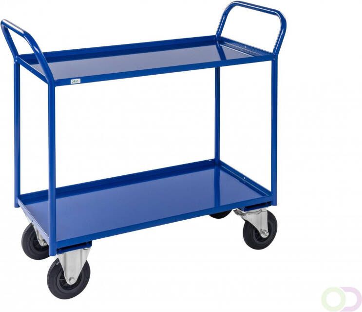 Kongamek Geheel gelaste Trolley blauw met rem