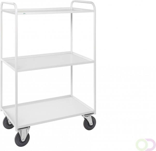 Kongamek Geheel gelaste Trolley wit 955 x 550 x 1490 mm