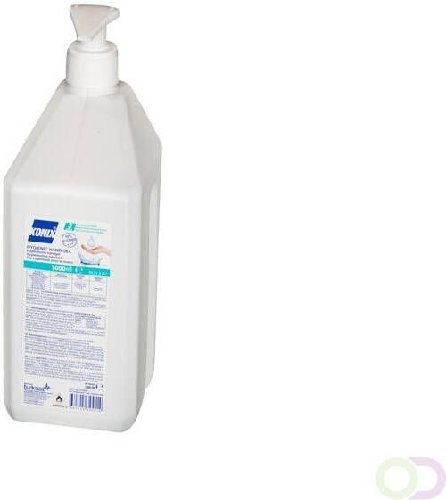Konix Handgel desinfectie 1000ml 70% alcohol incl pomp