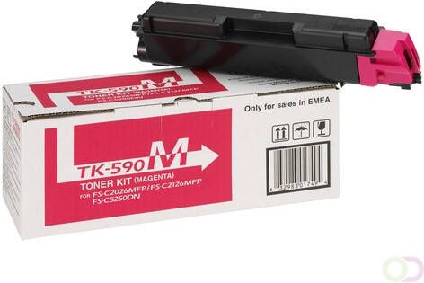 Kyocera TK-590M tonercartridge 1 stuk(s) Origineel Magenta (1T02KVBNL0)