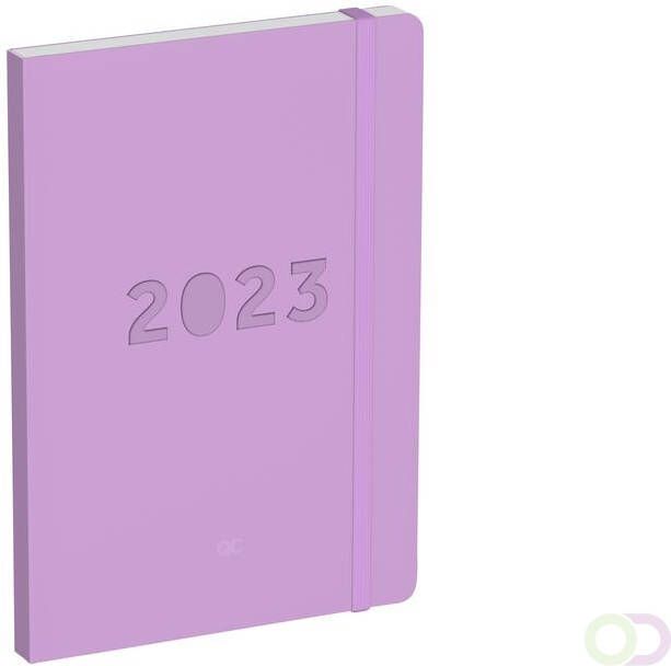 Lannoo Agenda 2023 Office A5 QC Colour 7dagen 2paginas lilac lavender