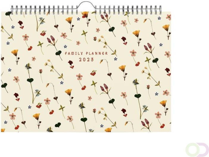 Lannoo Familiekalender 310x220 Flowers vanilla 58pagina's