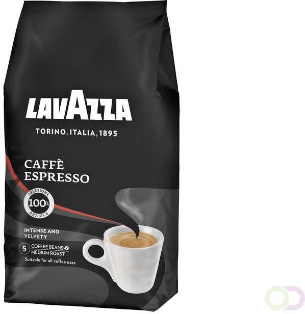 Lavazza Koffie CaffÃƒÂ¨ espresso bonen black 1000gr