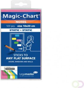 Legamaster Magic-Chart notes 10x20cm assorti 500st