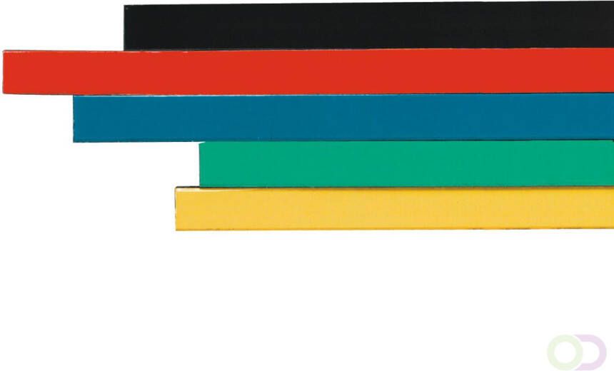 Legamaster Magnetische strip 10x300mm geel 6st