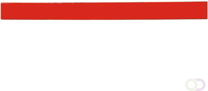 Legamaster Magnetische strip 10x300mm rood 6st