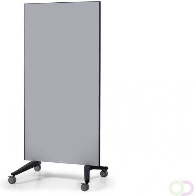 Legamaster mobiel glasbord 90x175cm grijs